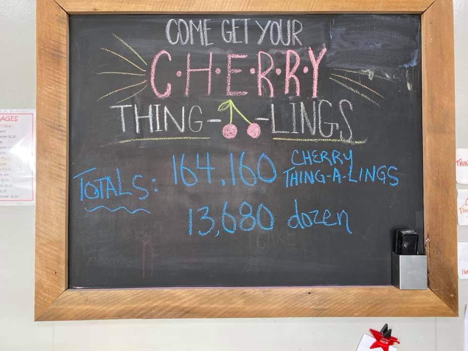 New record set this year for Cherry Thingaling sales WRBI Radio