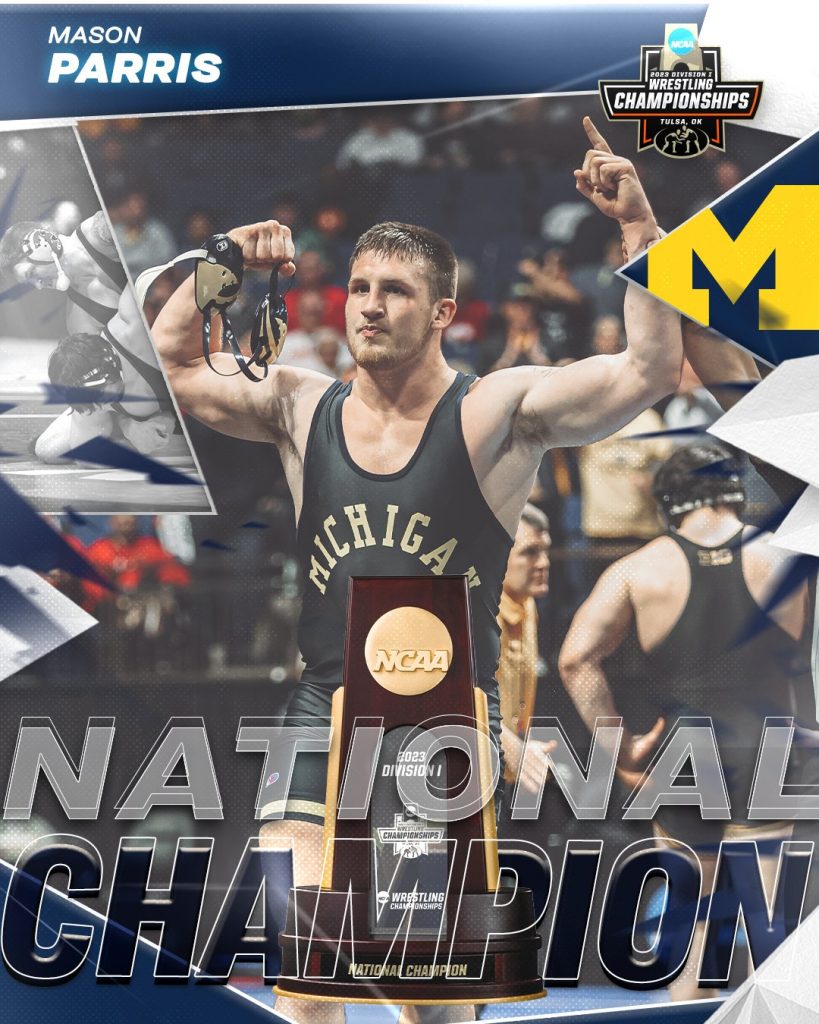 Lawrenceburg alum Mason Parris wins NCAA National Wrestling