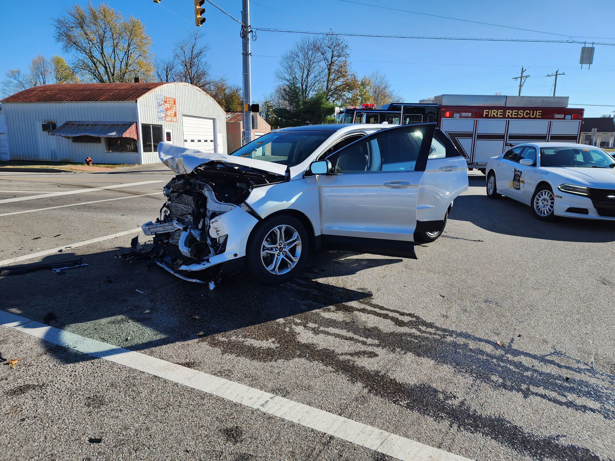 Car vs. grain truck crash lands one in the hospital WRBI Radio