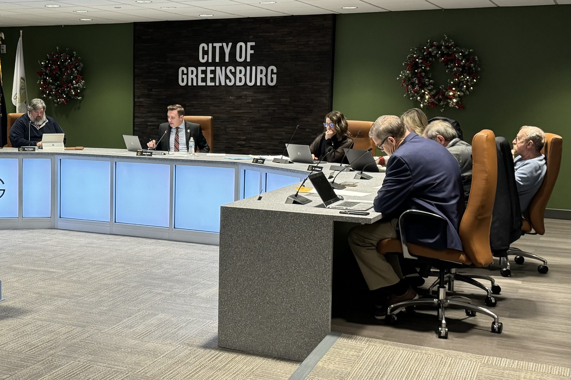 Greensburg Council recognizes retiring City Engineer, outgoing