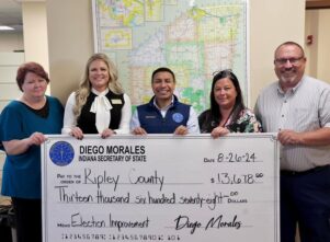 Morales hands over election improvement grant to Ripley County – WRBI Radio