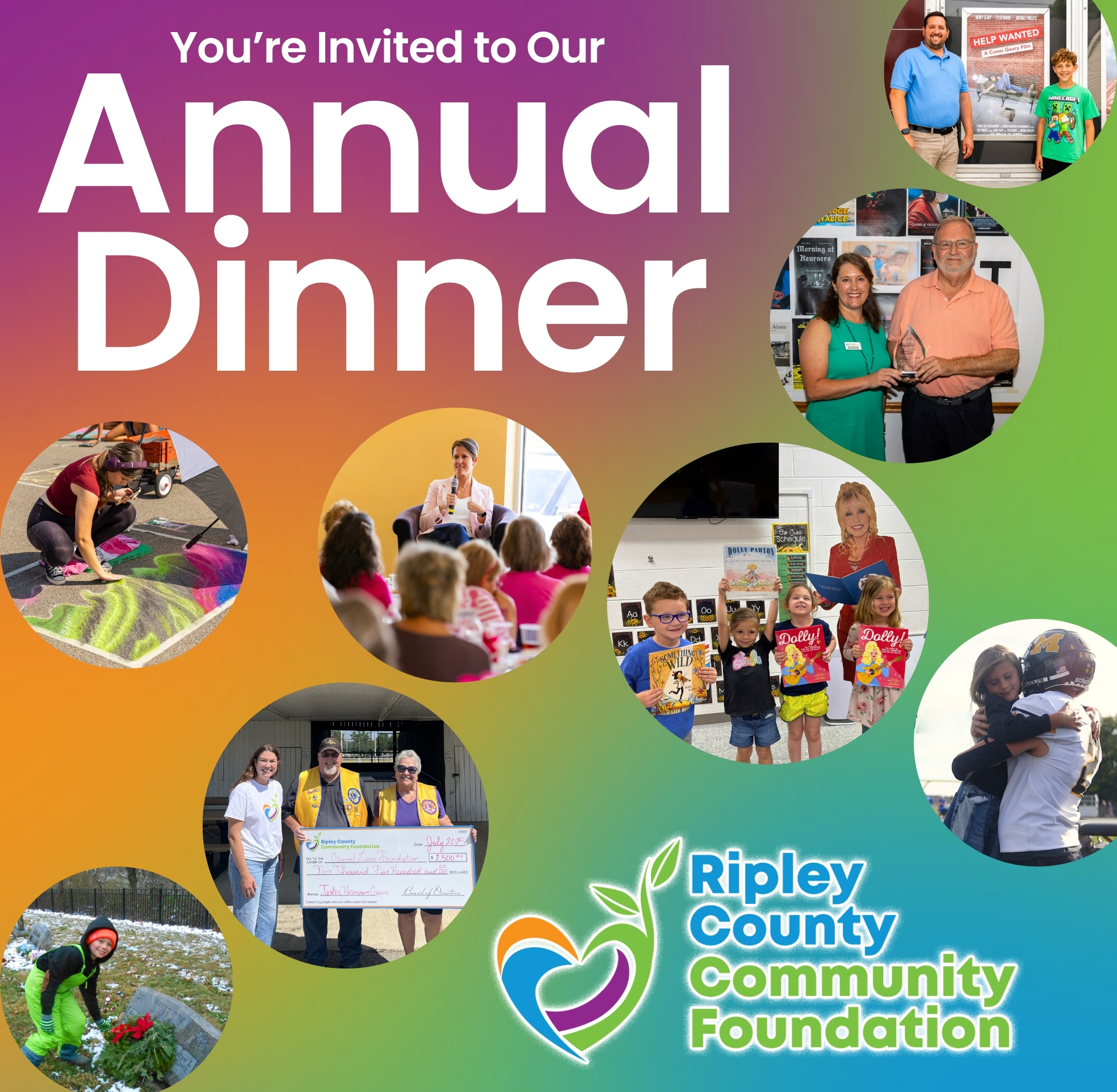 Ripley County Community Foundation Annual Dinner invitation graphic