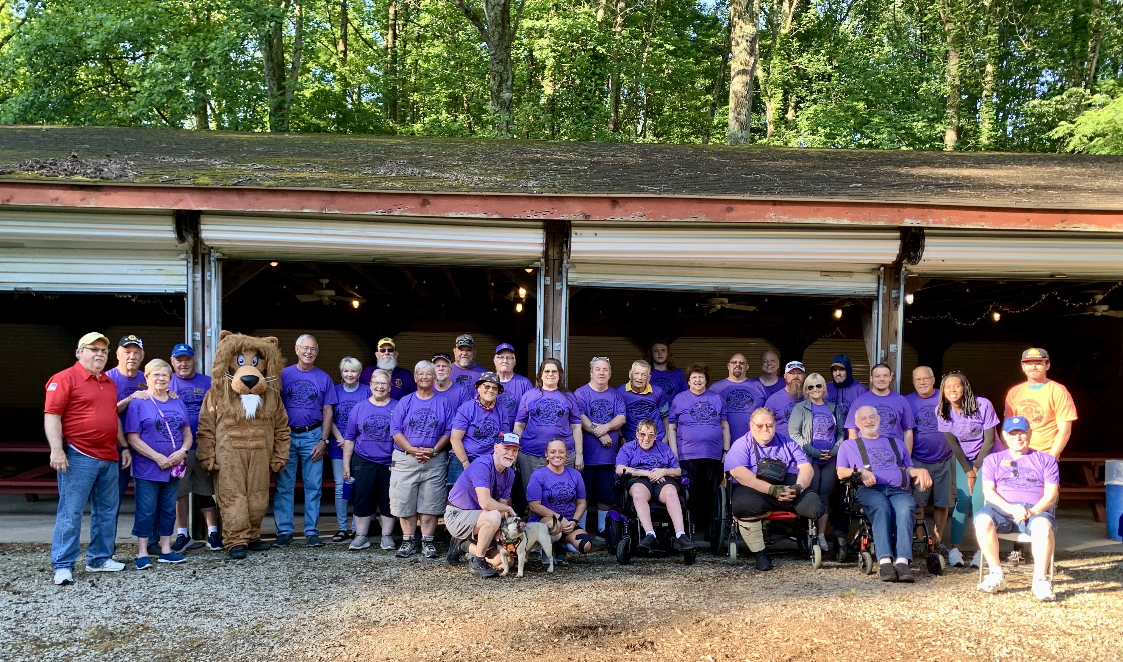 Volunteer team at the Roar & Explore 5K