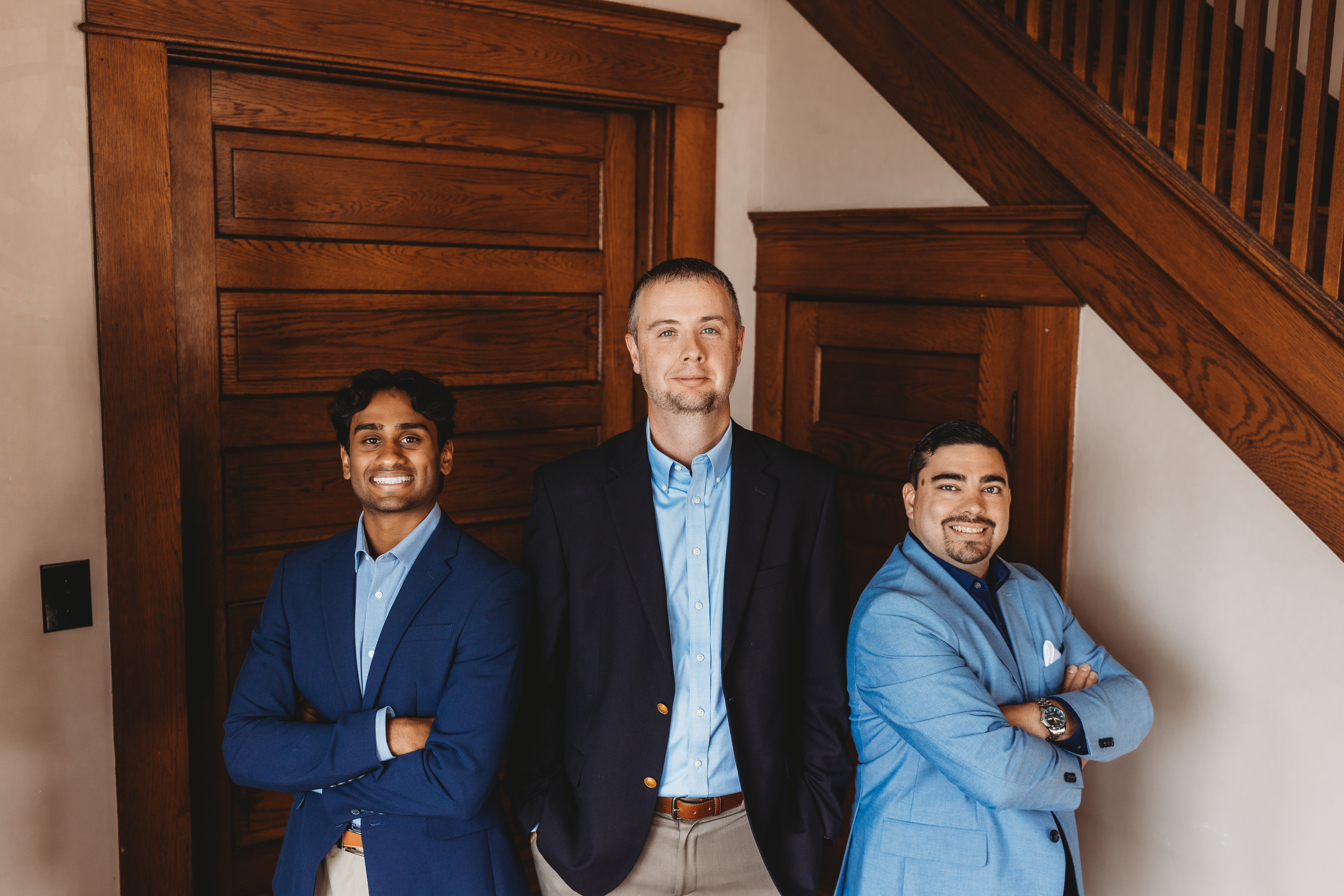 Shiv Patel, Kelby Owens and Caleb Robertson of Phase Financial