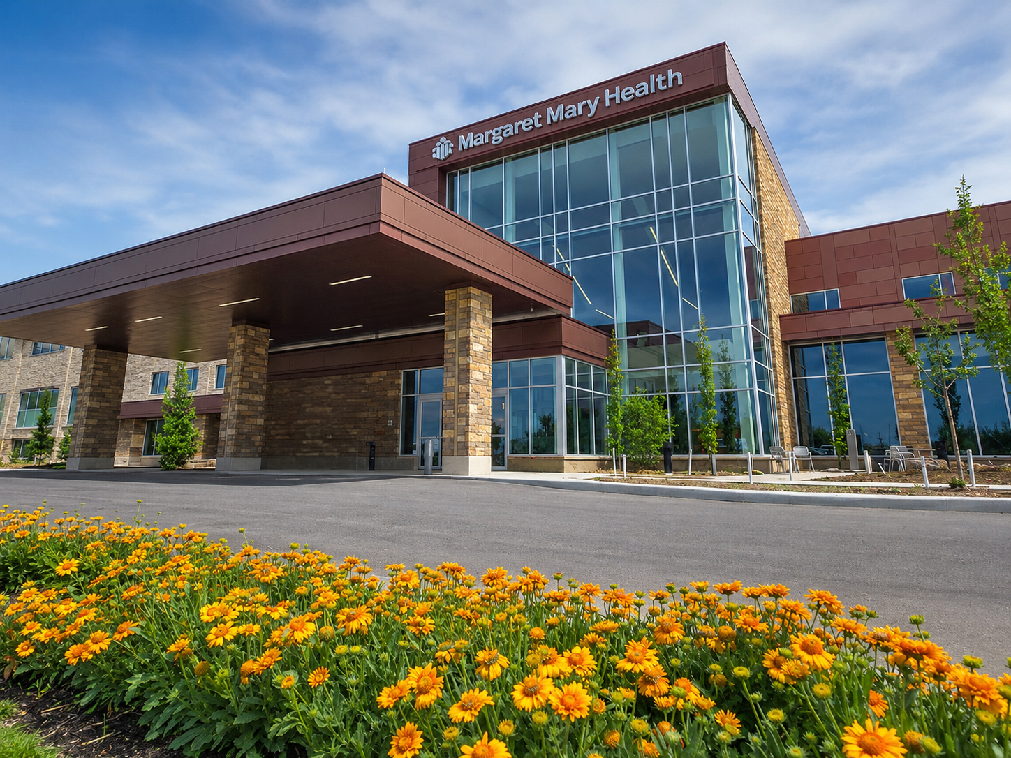 Exterior of the new Margaret Mary Health hospital