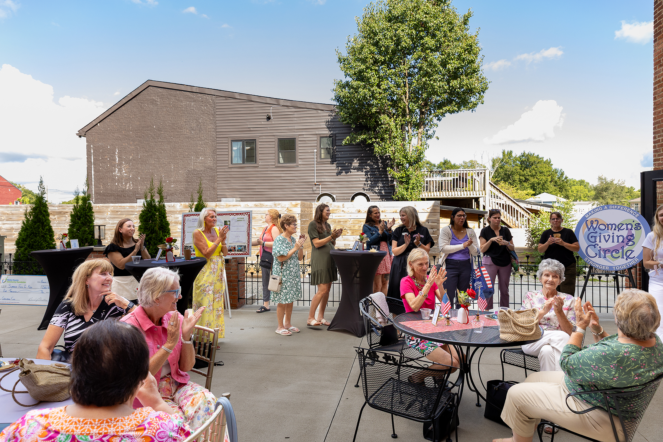 Crowd at Women's Giving Circle Sun Fun and Philanthropy event