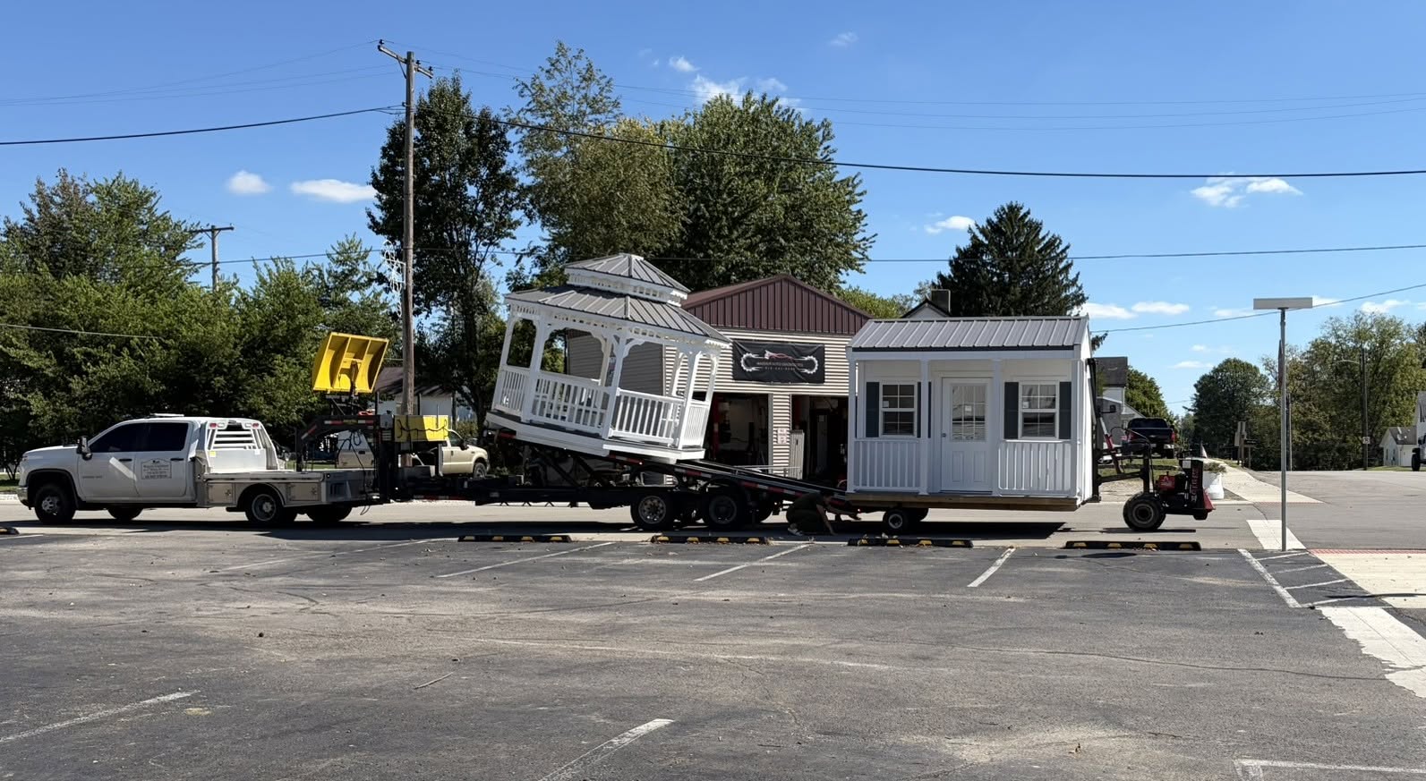 New gazebo and Santa's Workshop in downtown Westport