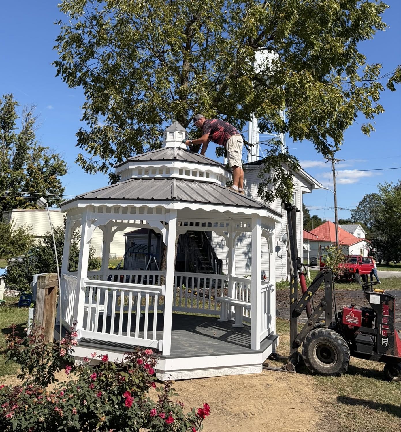 New gazebo in downtown Westport